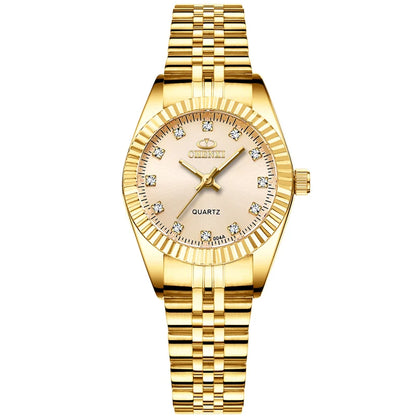 Emma - Luxury Gold Watch with Rhinestones