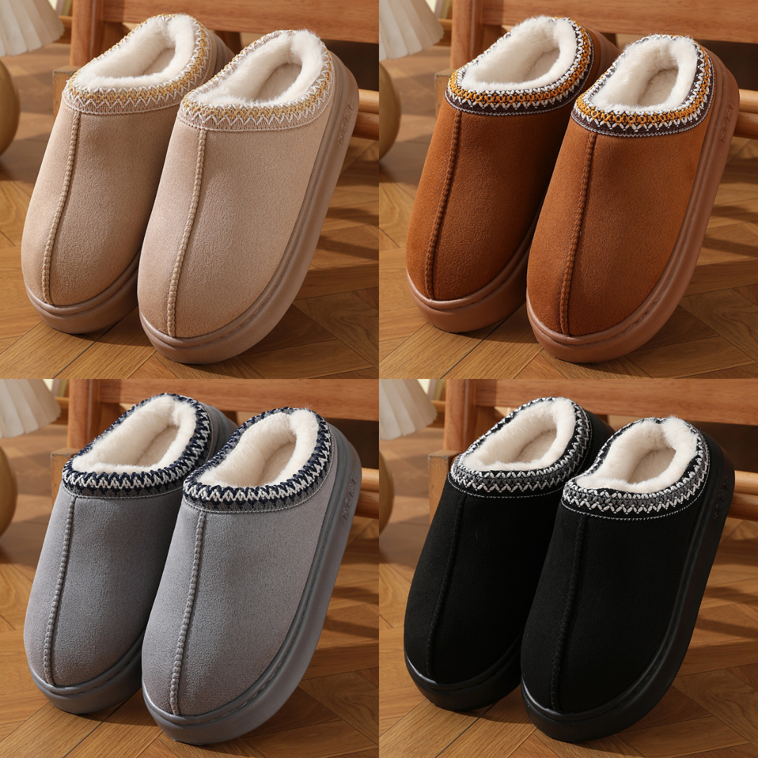 Sophie – Warm Cotton Slippers (Indoor and Outdoor)