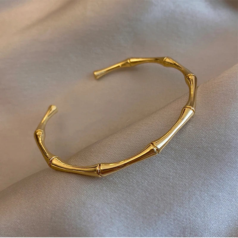 Emma - Golden Bamboo Bangles