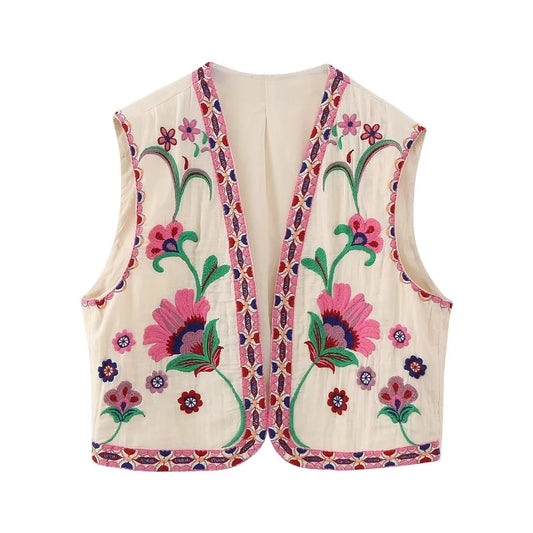 Sophie - Vintage Floral Open Cardigan