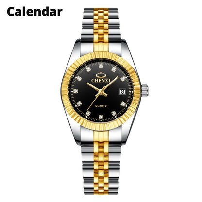 Emma - Luxury Gold Watch with Rhinestones