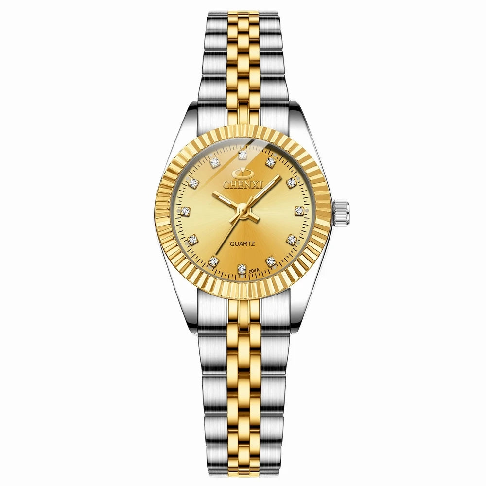 Emma - Luxury Gold Watch with Rhinestones