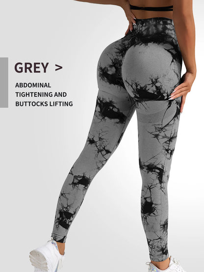 Activewear Emma - Tie Dye High Waist Yoga Pants (Limited Edition)