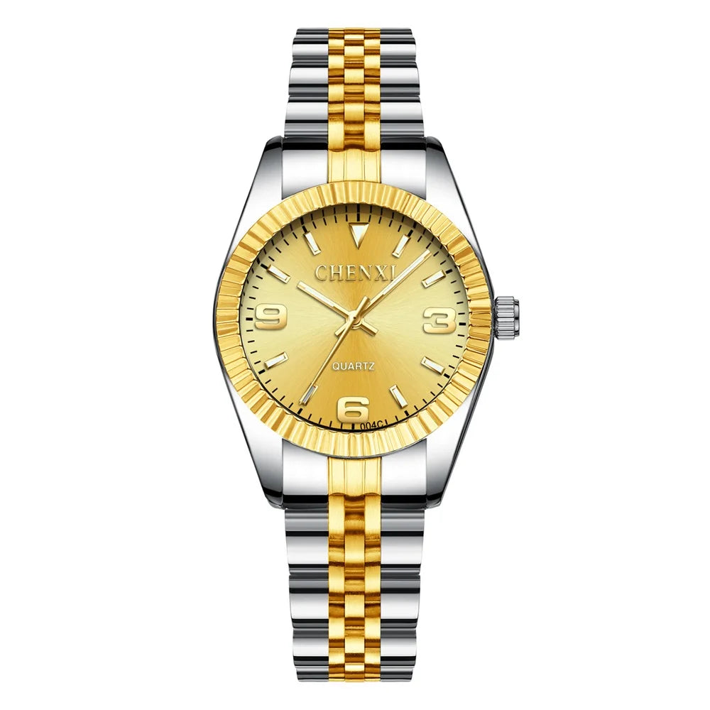 Emma - Luxury Gold Watch with Rhinestones