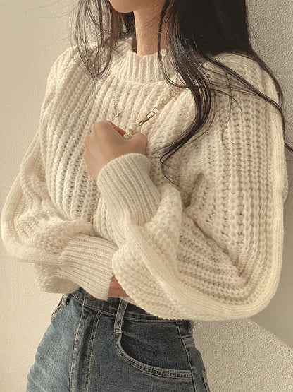 Emma - Loose Vintage Lantern Sleeve Sweater