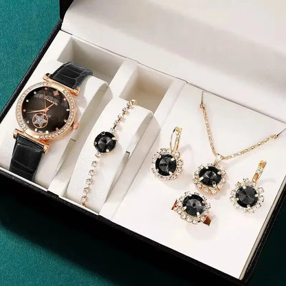 Amelia - Luxury Quartz Watch and Jewellery Set