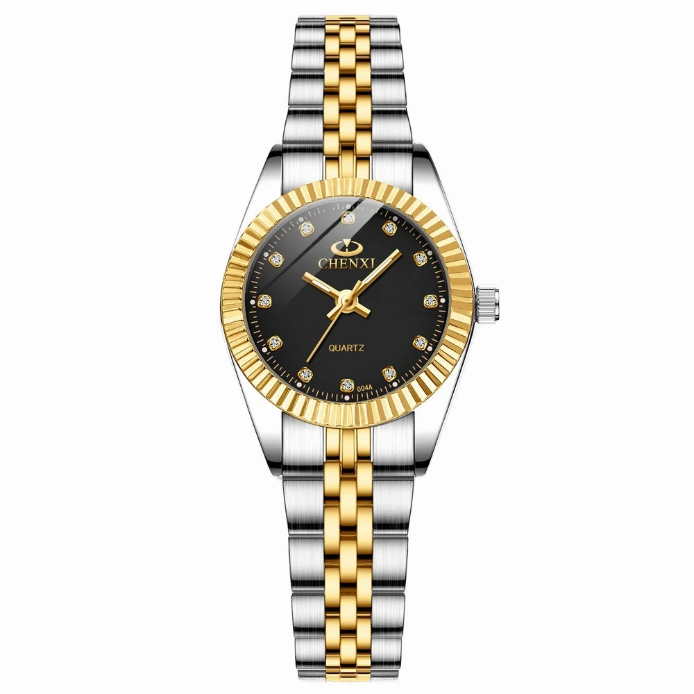 Emma - Luxury Gold Watch with Rhinestones