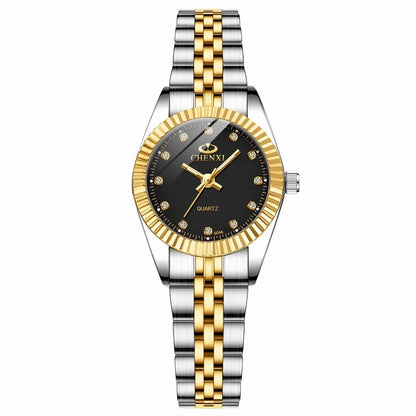 Emma - Luxury Gold Watch with Rhinestones