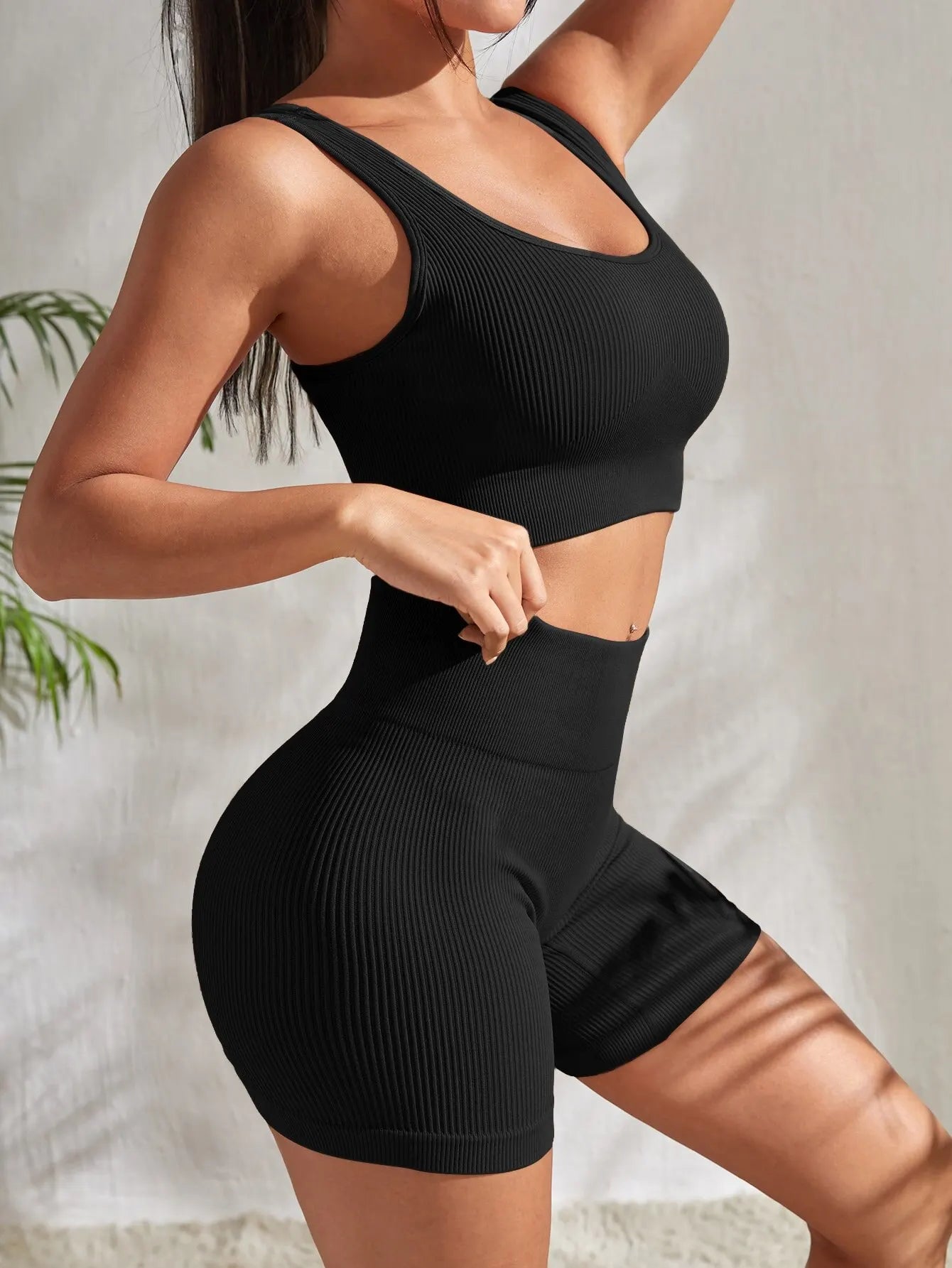 Activewear Emma - Seamless Ribbed Yoga Set